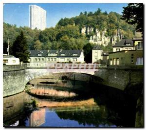 Postcard Old Luxembourg Clausen Lower City Bridge over the Alzette