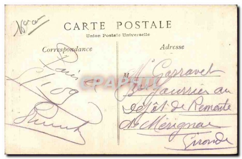 Paris Old Postcard Monument Victor Hugo