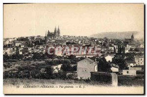 Old Postcard Clermont Ferrand General view