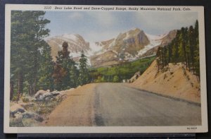 Rocky Mountain NP, CO - Bear Lake Road and Snow Capped Range