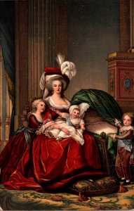 Painting Marie Antoinette et ses Enfants Vigee-Lebrun Paris