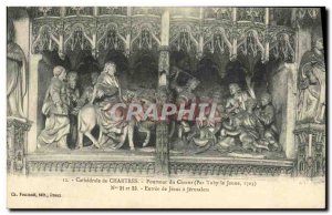 Postcard Old Chartres Cathedrale Circumference of the Choir of Jesus has Entr...