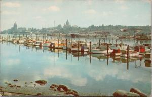 Coal Harbour Vancouver BC from Stanley Park  Unused Vintage Postcard D63