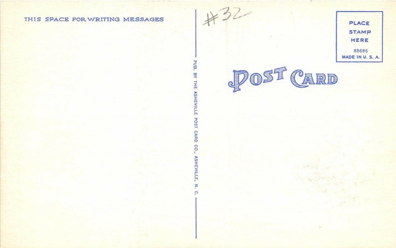 Rocky Mount North Carolina 1940s Postcard Business Section