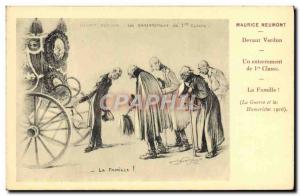 Old Postcard Political Satirical Maurice Neumont before Verdun