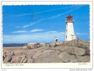 Lighthouse, Peggy's Cove, Nova Scotia, Canada, PU-1973