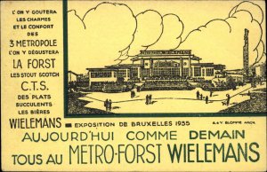 Wielemans Bruxelles 1935 Exposition Belgium Postcard