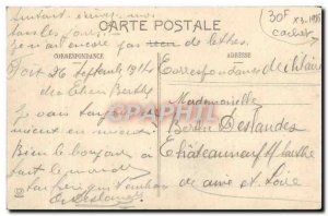 Old Postcard View Of Foix Montgaury Stamp 17th body & # 39armee Hospital Temp...