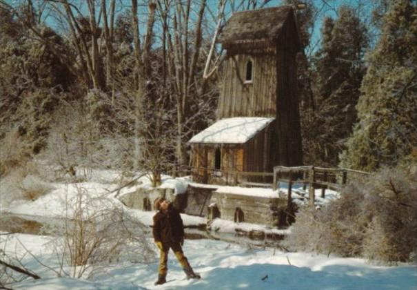 Canada Old Water Mill In Winter Blair Ontario