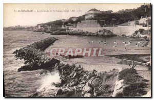 Postcard Old Marseille Corniche and the hotel site