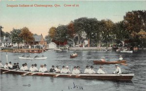 br105784 crew of 21 iroquois indians at chateauguay quebec canada