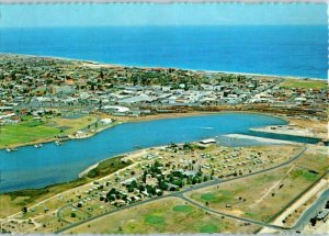 Aerial View Postcard Koombana Caravan Park Bunbury Australia Postmarked 1982