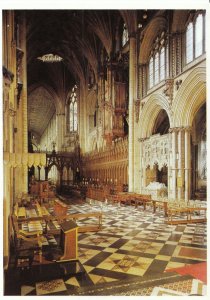 Cambridgeshire Postcard - Ely Cathedral - Choir looking West & Stalls  AB1295