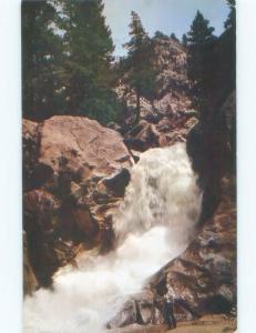 Pre-1980 WATERFALL SCENE Boulder Colorado CO E4472