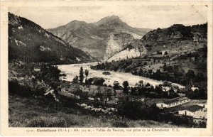 CPA Castellane Vallee du Verdon, vue prise de la Chaudanne (922044)