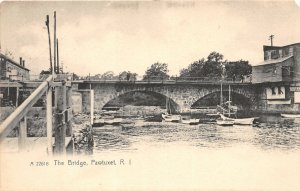 G62/ Pawtuxet Rhode Island Postcard c1910 The Bridge Rotograph 22616