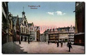 Old Postcard Frankfurt a M Romerberg