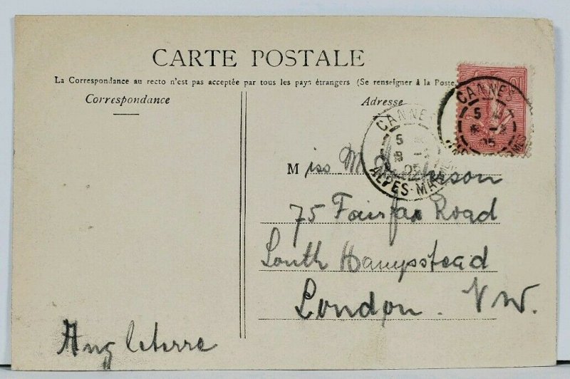 France CANNES (A.-M) - Rue Felix-Faure Street Scene 1905 Postcard L14