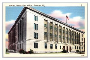 Vintage 1940s Postcard United States Post Office, Trenton, New Jersey