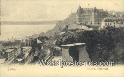 Chateau Frontenac Quebec Canada Unused 