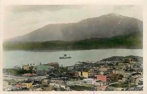 1940s BC Canada Prince Rupert Birdseye View RPPC Real Photo 2308