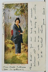 Japan's Fairest Flowers 1906 Postcard L18