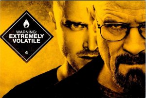 TV Show BREAKING BAD Advertisement WALTER~JESSE Extremely Volatile 4X6 Postcard