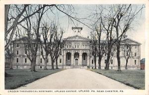 Upland Pennsylvania Crozer Heological Seminary Building Antique Postcard K12374