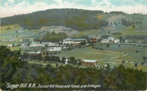 Undiv. Back Postcard; Sugar Hill NH, Sunset Hill House, Annex & Cottages