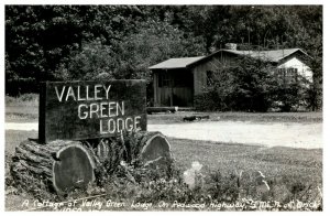 RPPC Cottage at Valley Green Lodge, Orick, CA. Vintage Postcard P120