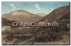 Old Postcard Our Lady of Laus Hautes General view taken of the Rock Alps