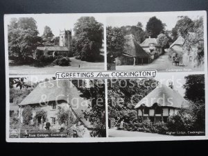 c1953 RP Greetings from Cockington - Multiview - ALL IMAGES SHOWN