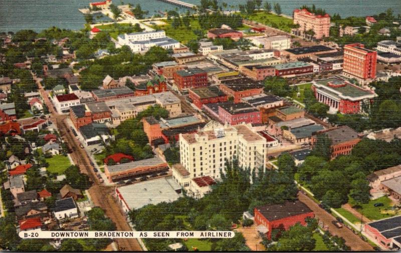 Florida Bradenton Downtown As Seen From An Airliner