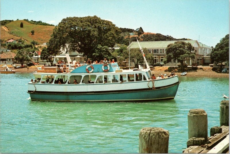 postcard New Zealand - Bay Bell Frerry, Russell, Bay of Islands