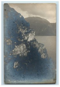 1909 RPPC Parti ved Bredheimsvander, Nordfjord Bergen Real Photo Postcard P19 