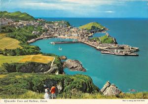 BR82719 ilfracombe town and harbour devon    uk