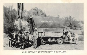 LPS37 Pritchett Colorado Jack Ratliff Covered Wagon Touring America Postcard