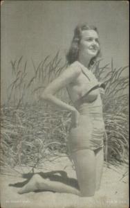 Bathing Beauty 1930s-50s Exhibit Arcade Mutoscope Card #4