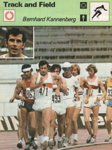 Bernhard Kannenberg Olympic Track & Field Athletics Card