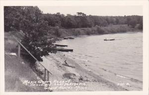 Maple Grove Resort Beautiful Lake PokegameGrand Rapids Minnesota Real Photo 1919