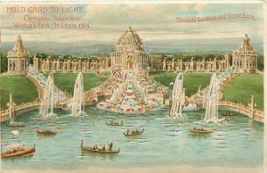 Postcard St. Louis Missouri 1904 Hold to light die cut World's Fair MO24-2278