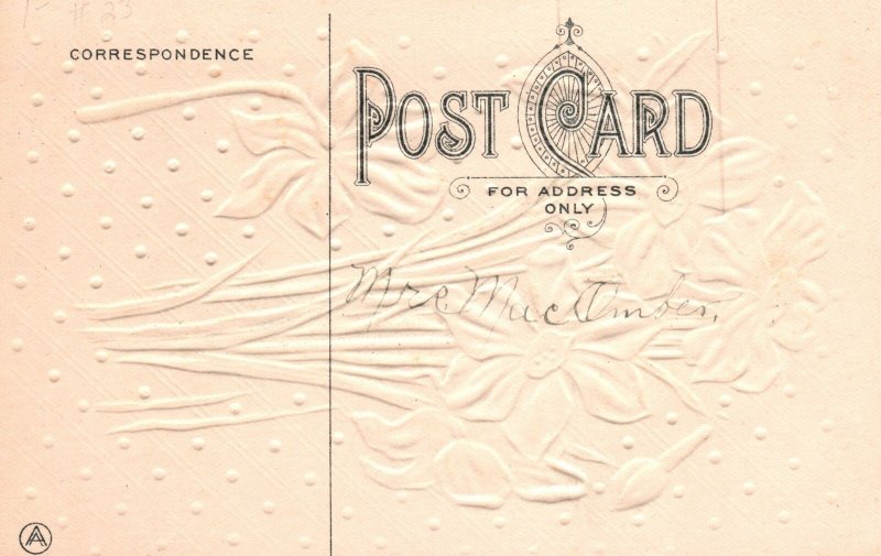 Vintage Postcard 1910's All Happiness At Easter Greeting On Eastertide Holiday 