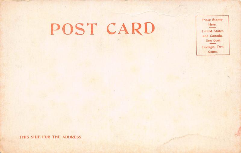 Post Office, Fitchburg, Massachusetts, Very Early Postcard, Unused