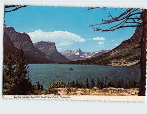 Postcard Goose Island, Glacier National Park, Montana