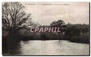 Old Postcard Quimper A Sunset Soliel has the Etang des Couleurs