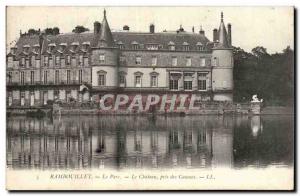 Old Postcard Rambouillet The park The castle took channels