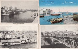 Taranto Italy 4x Antique Italian Water Nautical Views Postcard s