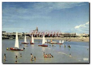 Postcard Modern Beaute Royan Approval The Beach and the Sea Front at the bott...