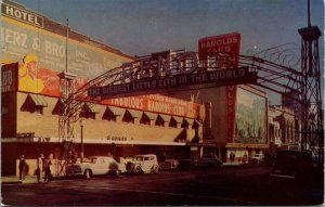 Two Postcards Reno Arch Day and Night Virginia Street in Reno, Nevada~1085