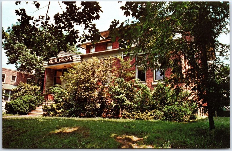 VINTAGE POSTCARD BETH ISRAEL CONGREGATION & COMMUNITY CENTER AT MEDIA PENNA